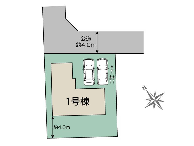 ブルーミングガーデン宮代町学園台１丁目１棟の見取り図