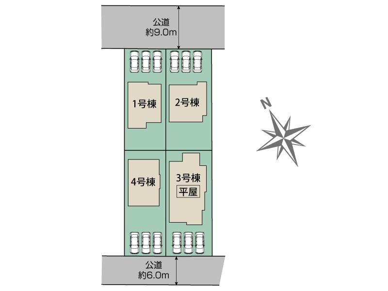 ブルーミングガーデン深谷市上柴町西１丁目４棟の見取り図