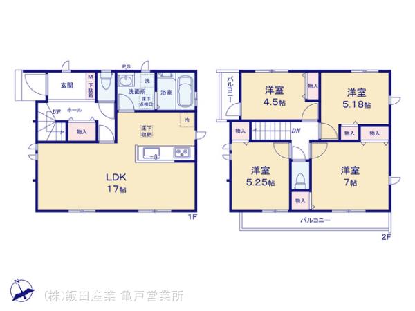 ハートフルタウン葛飾区堀切4丁目418番の見取り図