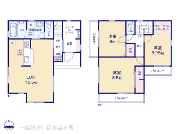 リーブルガーデン相模原磯部第４の見取り図