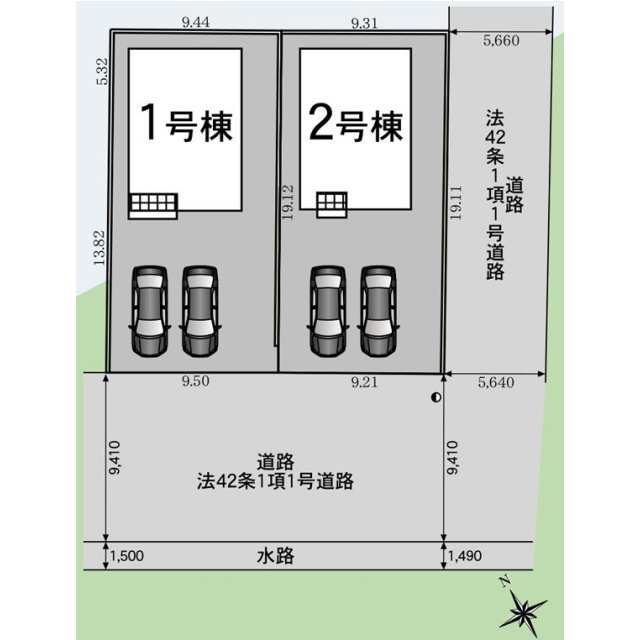 クレイドルガーデン銚子市長塚町 第4の見取り図