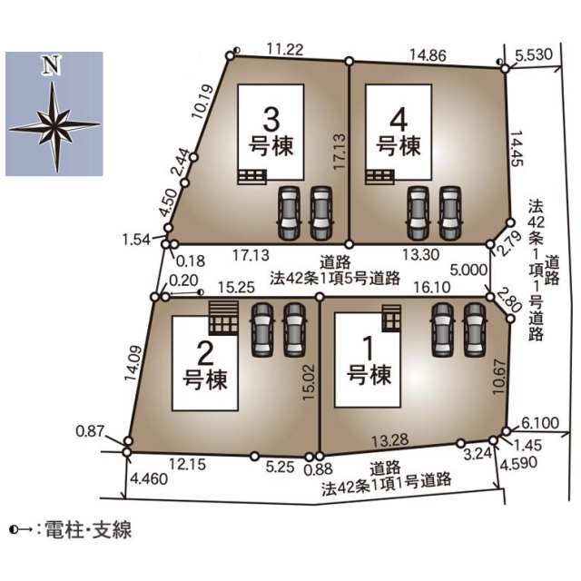 クレイドルガーデン銚子市長塚町 第3の見取り図