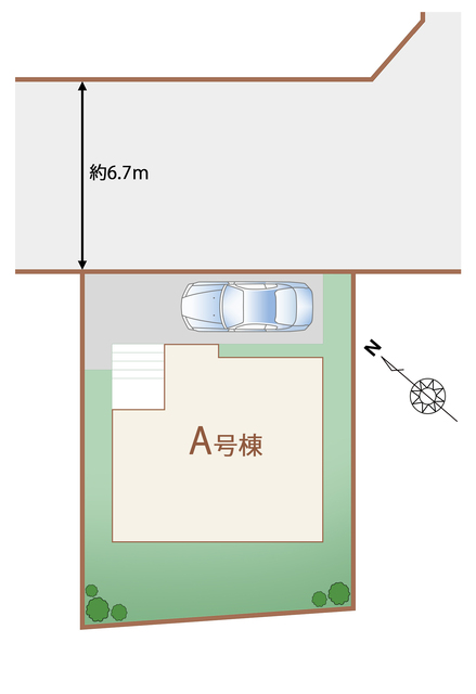 ハートフルタウン緑ヶ丘1丁目45番の見取り図