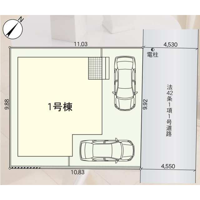 クレイドルガーデン金沢市駅西本町 第3の見取り図