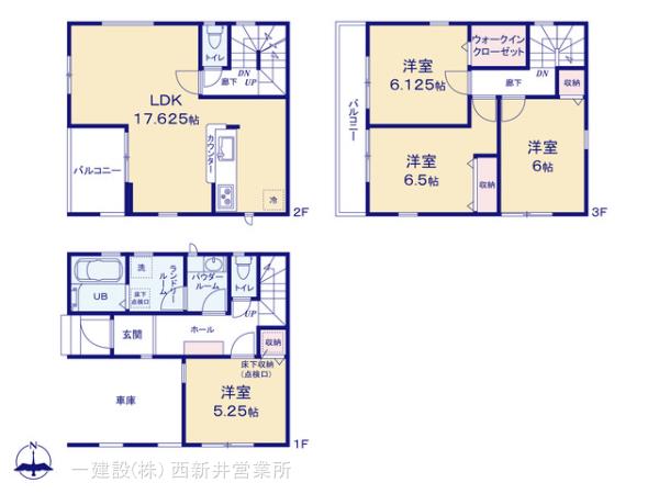 リーブルガーデン草加市西町１１期の見取り図