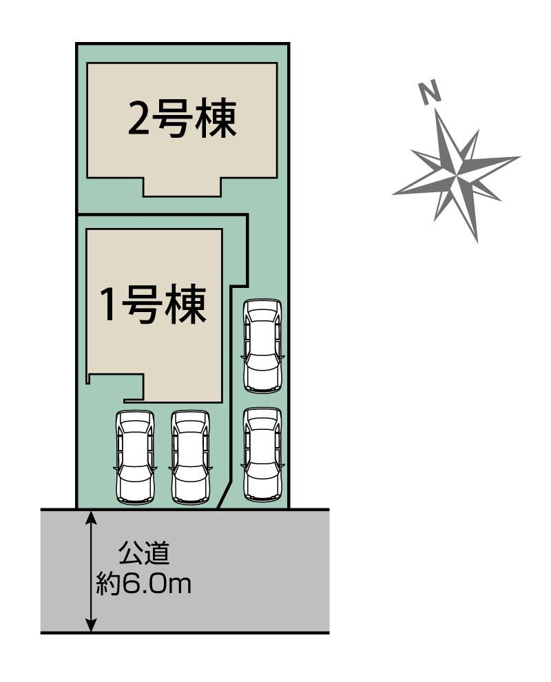 愛知郡東郷町御岳2丁目4期2棟 区画図