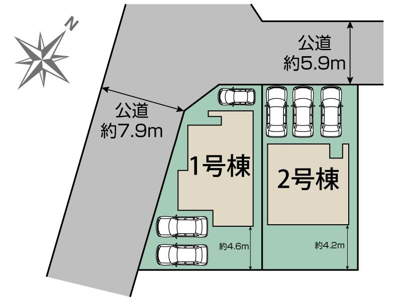 豊田市高美町4丁目2棟 区画図