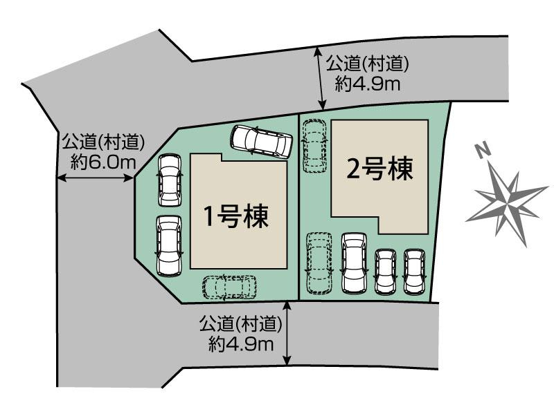 読谷村波平2棟 区画図