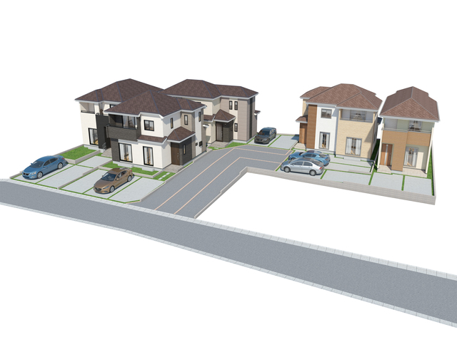 A号棟側の現地の土地写真です(^^)/6月中旬完成予定です♪