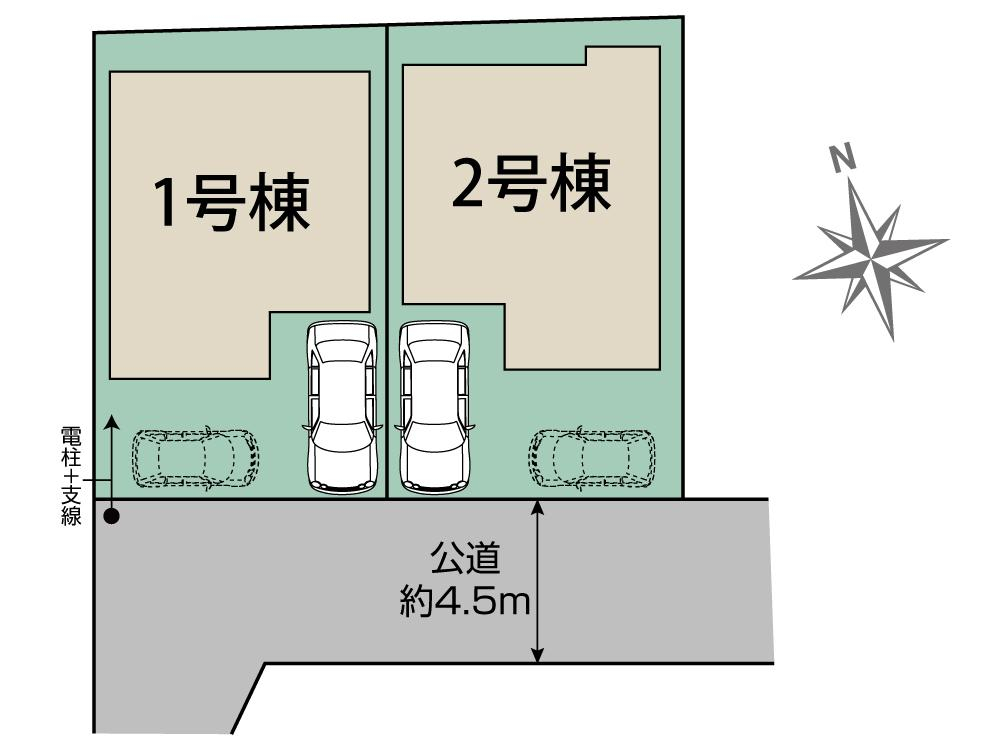 ブルーミングガーデン柏市酒井根３丁目２棟の見取り図