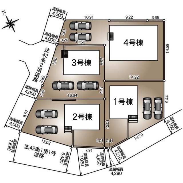 クレイドルガーデン筑西市二木成 第2の見取り図