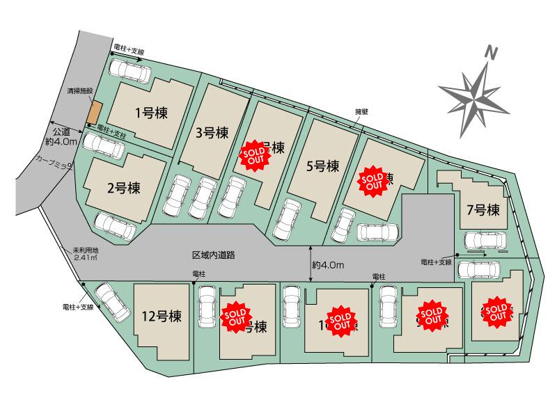  朝霞市根岸台7丁目12棟区画図