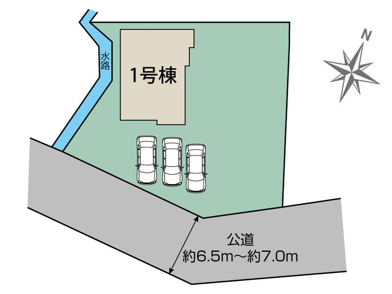 福島市笹谷中篠1棟 区画図