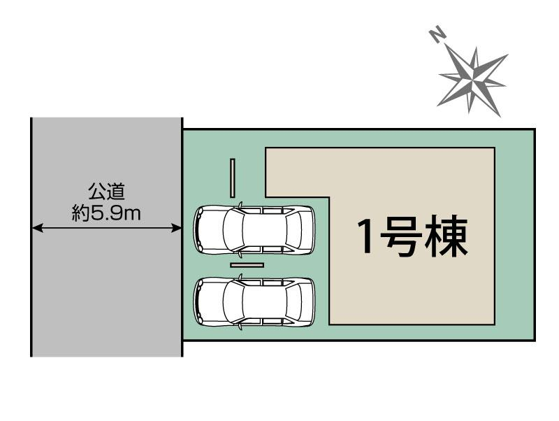 加古郡播磨町大中1丁目1棟 区画図