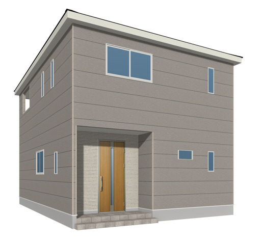 ■1号棟（※パースはイメージです。実際の色合いと異なる場合がございます。）