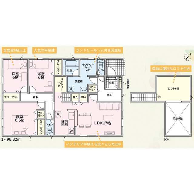 クレイドルガーデン富山市秋吉新町 第1の見取り図