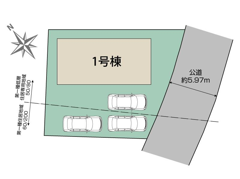 富士市厚原1棟 区画図