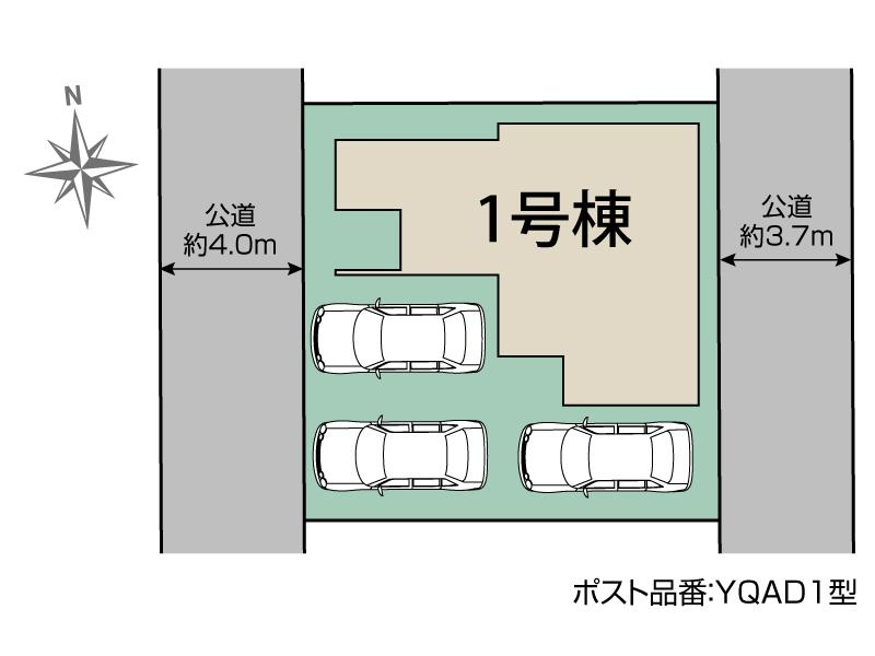 一宮市浅井町河田桜の里1棟 区画図