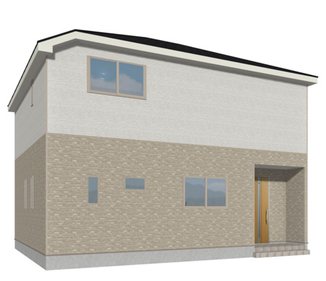 ■1号棟（※パースはイメージです。実際の色合いと異なる場合がございます。）