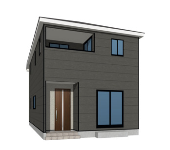 1号棟　外観（完成予想図）