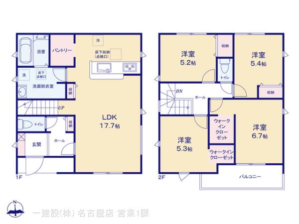 リーブルガーデン豊明市二村台１丁目の見取り図