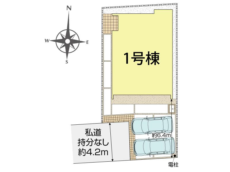 茅ヶ崎市柳島1丁目1棟 区画図