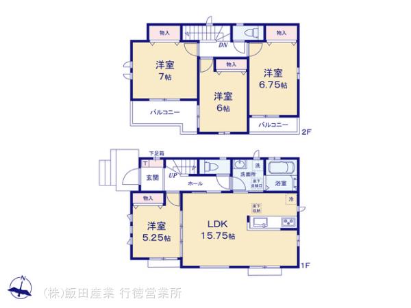 ハートフルタウン八千代市勝田台5丁目11番の見取り図