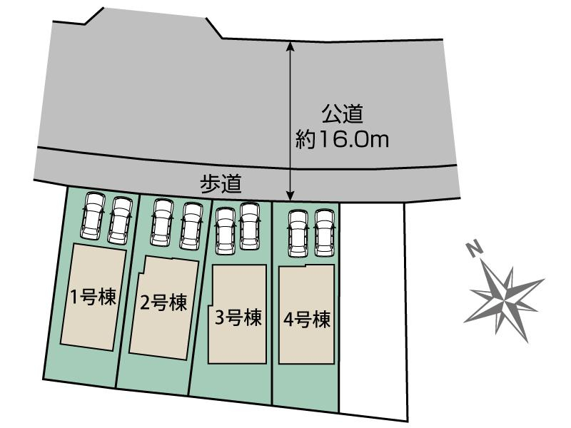 ブルーミングガーデン町田市鶴川１丁目５棟の見取り図