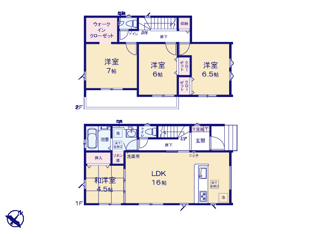 グラファーレ4348春日部市米島８期１棟の見取り図