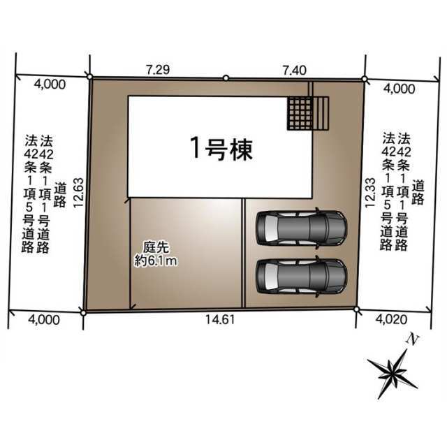 クレイドルガーデン銚子市黒生町 第3の見取り図