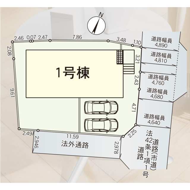 クレイドルガーデン広川町太田 第1の見取り図