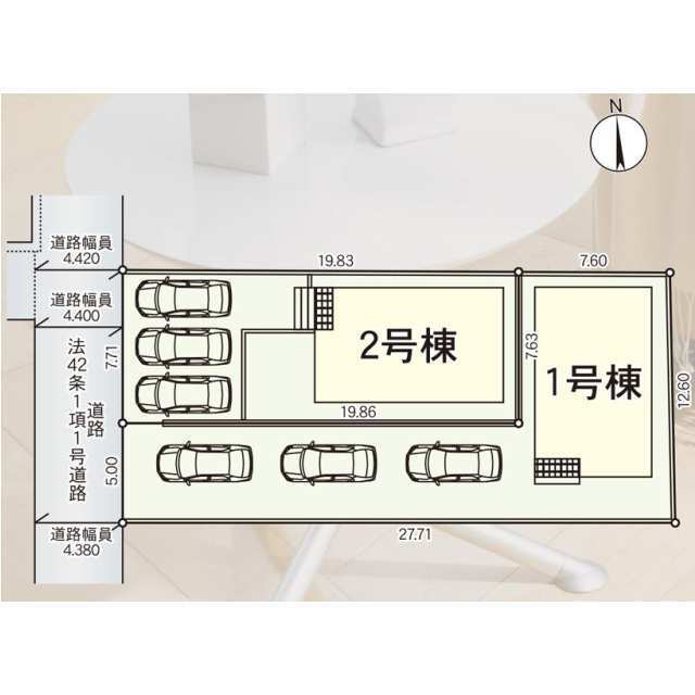 クレイドルガーデン柳川市鍛冶屋町 第1の見取り図