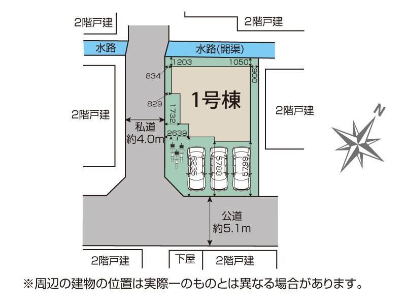 北本市中丸7丁目1棟 区画図