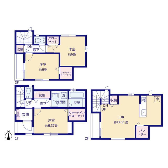 グラファーレ4340足立区椿５棟の見取り図