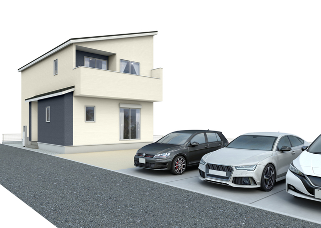 【１号棟】完成予想図（外観）