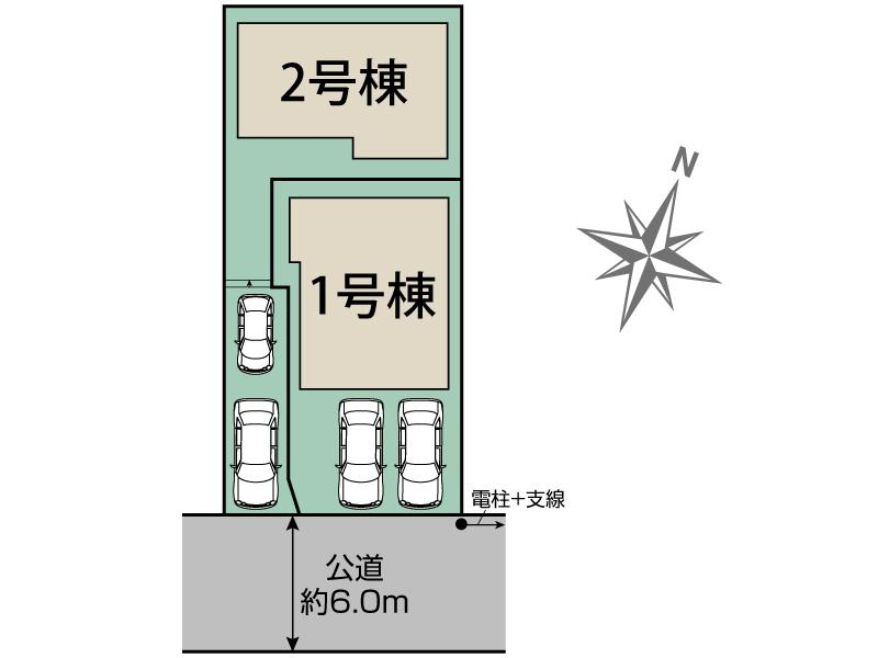 ブルーミングガーデン船橋市習志野台６丁目２棟の見取り図
