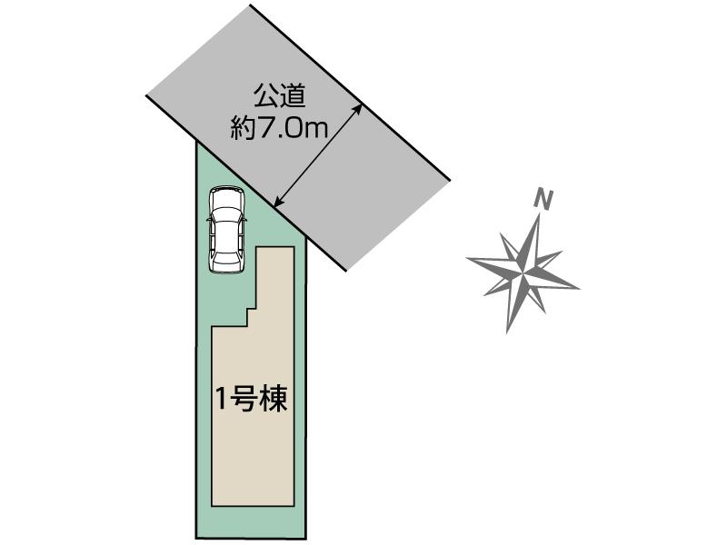 足立区佐野2丁目1棟 区画図