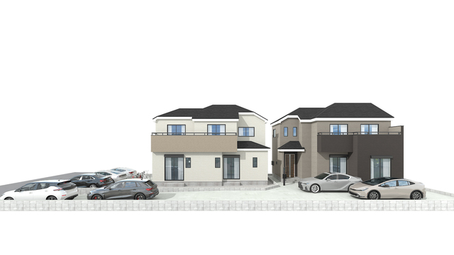 全２棟！完成イメージパース（７月中旬完成予定）