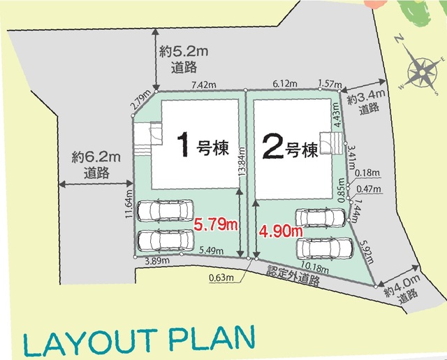 リナージュ知立市八橋町０１期の見取り図