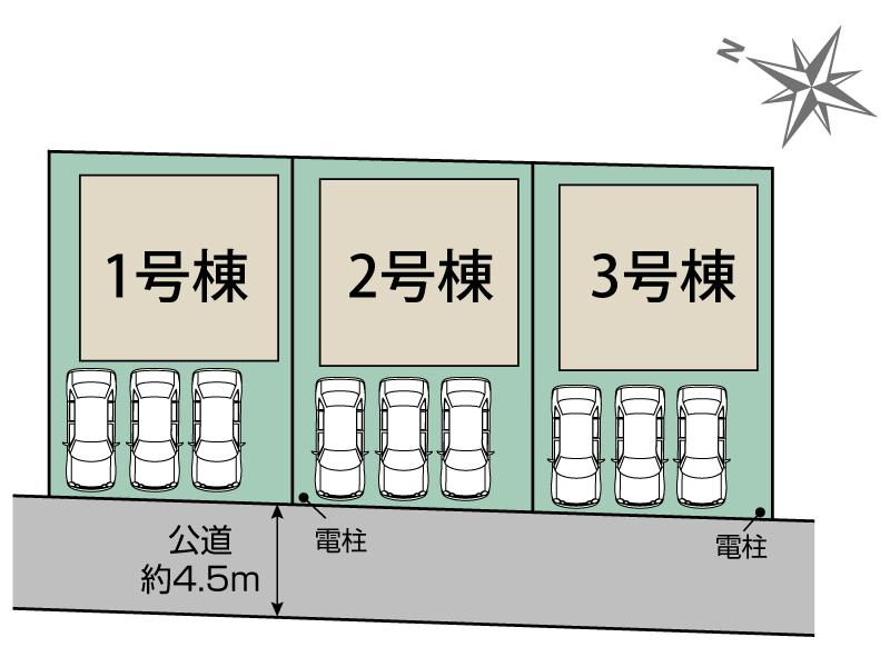 狭山市水野3棟 区画図