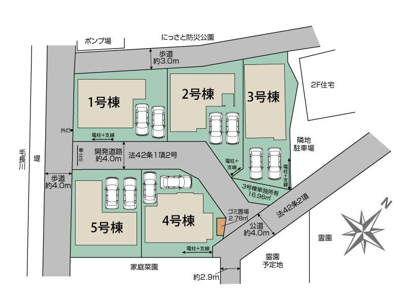 草加市新里町7期5棟 区画図