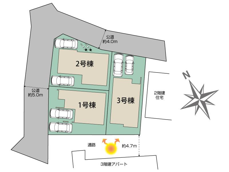 さいたま市桜区大久保領家3棟 区画図