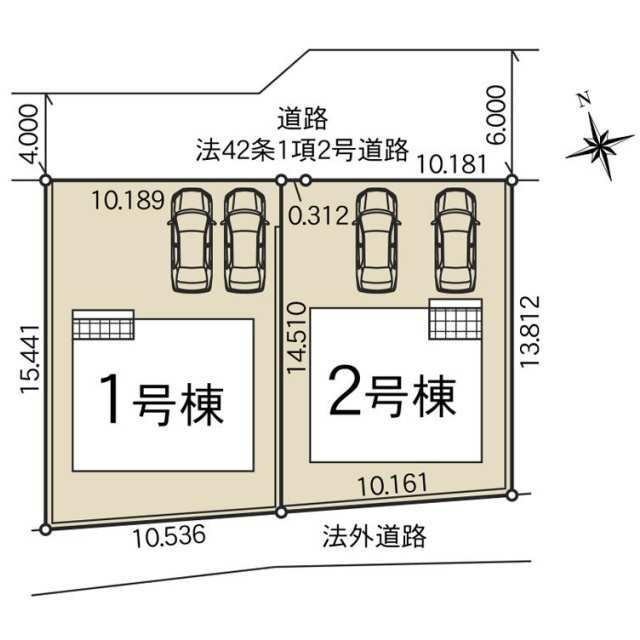 クレイドルガーデン宇都宮市宮の内 第4の見取り図