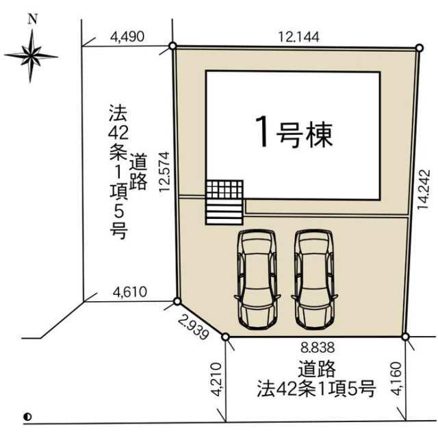 クレイドルガーデンさくら市馬場 第1の見取り図