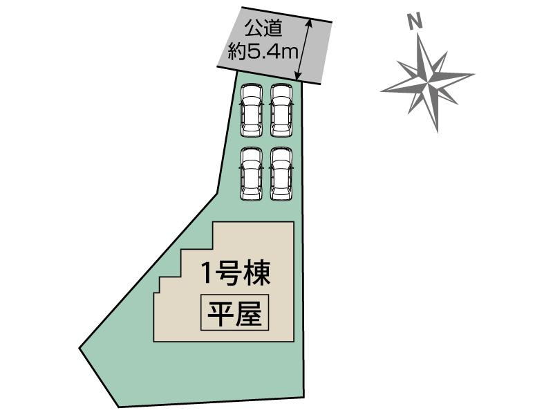 熊谷市別府1丁目1棟 区画図