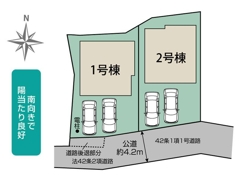 坂戸市花影町3期2棟 区画図