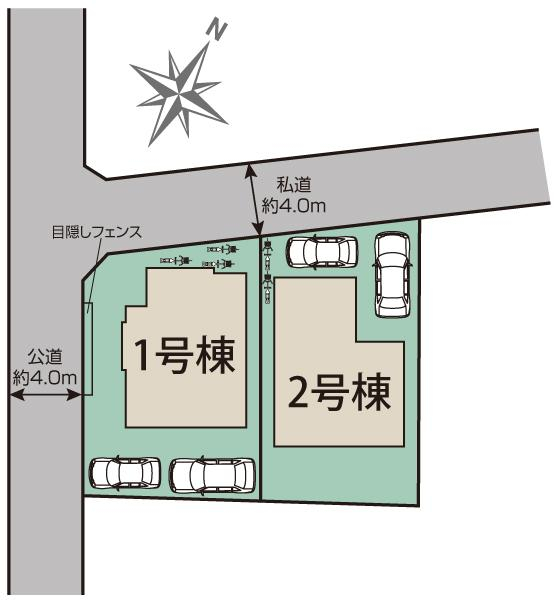 相模原市中央区田名2棟 区画図
