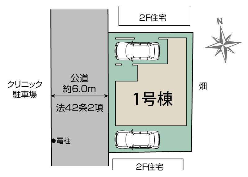 越谷市相模町6丁目1棟 区画図