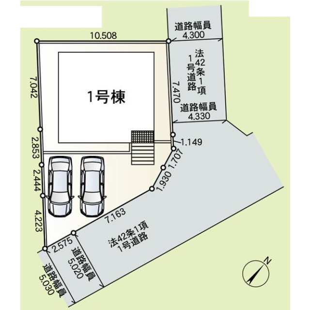 クレイドルガーデン高崎市金古町 第17の見取り図