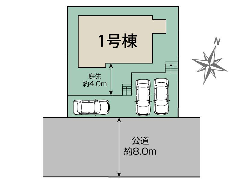 八王子市めじろ台3丁目1棟 区画図